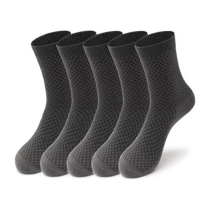 5Pairs/Lot Men Bamboo Fiber Socks New Classic Business Socks Summer Winter Casual Man Dress Sock Plus Size Eur38-48