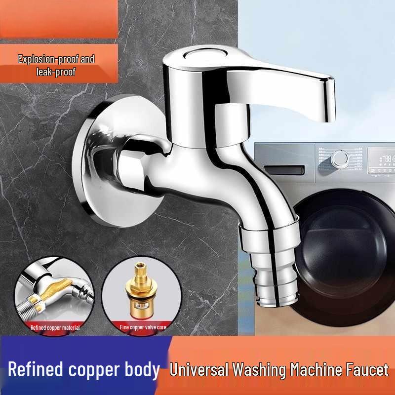 FMST Brass Cold Water Washing Machine Faucet