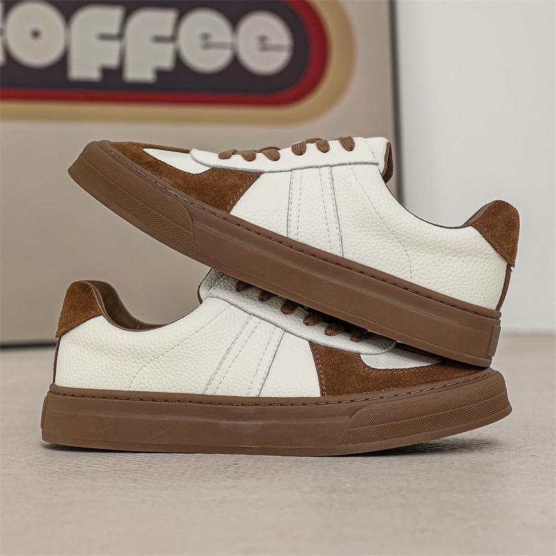 

German training shoes men s platform height increase 2025 new spring casual board shoes Forrest Gump shoes sports versatile white shoes 44