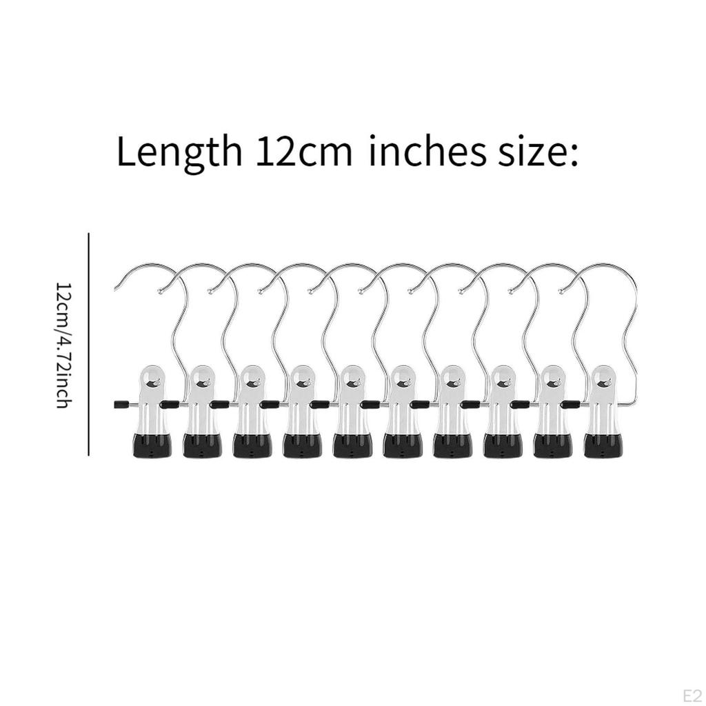 10x Klip na jógové kalhoty Závěsný háček Klipy Šatník Cestování Domov Organizéry do skříně Legíny pro