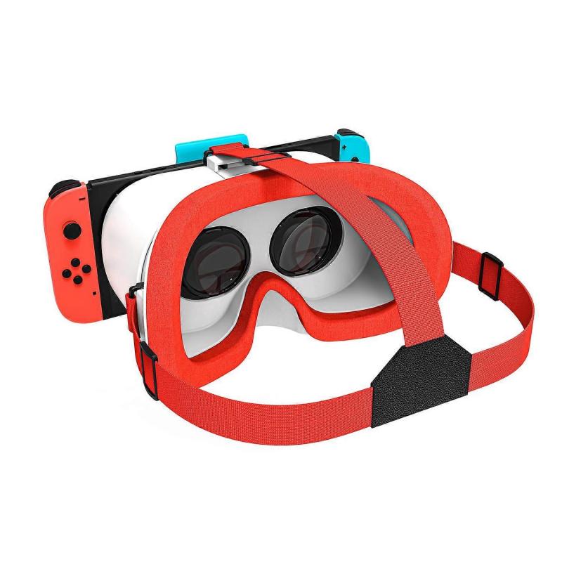 DEVASO VR Headset for Nintendo Switch Game Console Heat Dissipation Plastic Headband VR Glasses - Wh