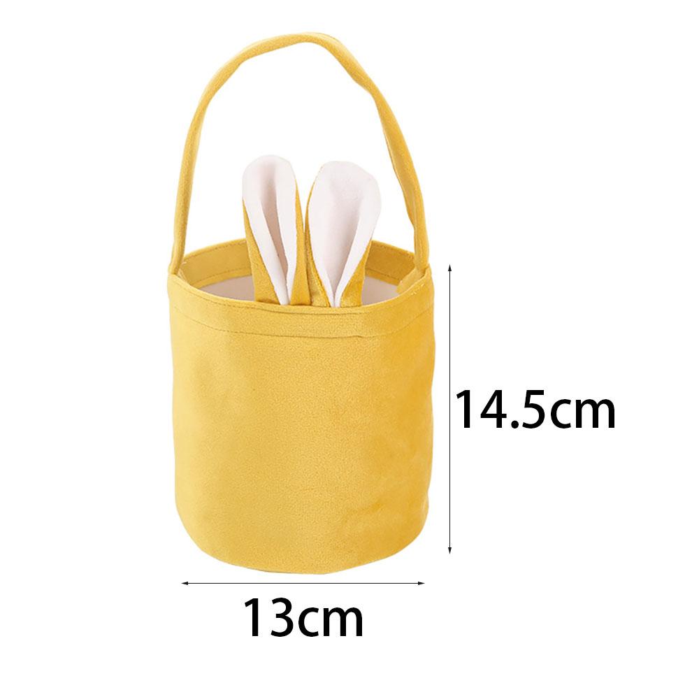 1Pc Easter Bunny Ear Basket Colorful Rabbit Ears Egg Hunting Bag Kid Candy bag Treat Gift Storage Easter Party Decoration Supply