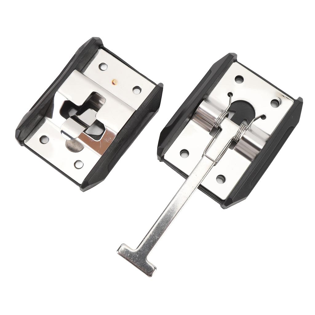 RV Trailer Door Holder Stainless Steel T Style Entry Door Catch Exterior Door Hold Hook and Keeper for Campervan