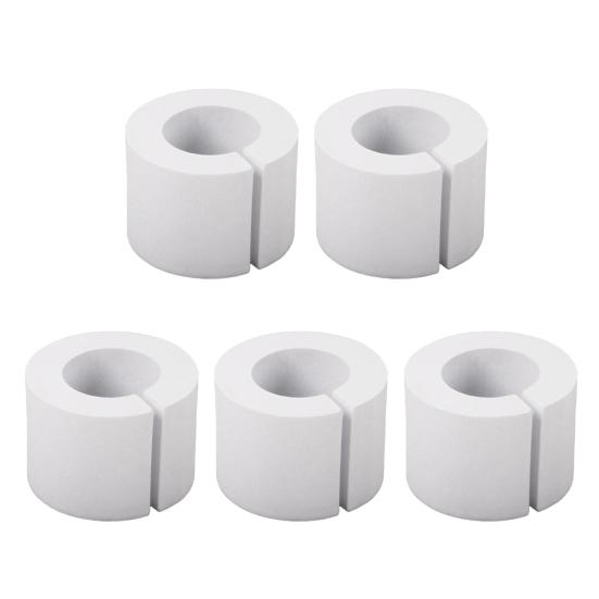 5/10Pcs Curtain Spacers EVA Foam Rollers 50/85mm White Curtain Shaper Uniform Spacing Rod Attachment Drapes Spacer for Home Office