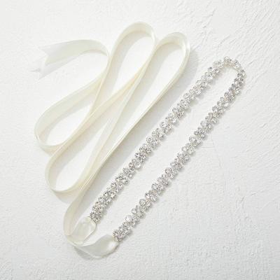 Ceinture de taille tendance, bijoux, ceinture de mariée faite à la main, ceintures de mariage, ceintures, strass, perles de cristal, ceinture pour robes de mariée