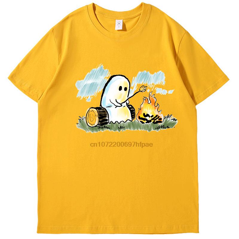 Hallowmas Funny Campfire Graphic T Shirts Fashion Print T Shirt Unisex Cotton New Shirts And Tshirts Round Neck Tshirt
