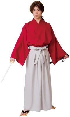 Clearstone Narikara Kenkyubu Cosplay Halloween Samurai Red Costume, Unisex,