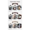 HiBREW H10A Semi-Auto Espresso Machine - 20Bar Pump (Rich Crema), 58mm Portafilter, Temp Adjustable, Stainless Steel, Cold/Hot for Home/Office