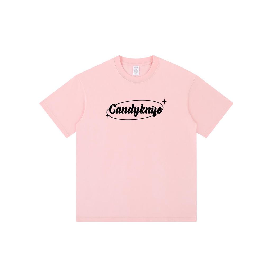 Unisex Japanese Retro Ring Letter Cotton Tee - Summer 2024 Collection