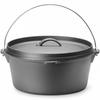 Cast Iron Pot Hunter's Pot Over Campfire for Soups Stews Med. 310 X 155 Mm 7.2 L