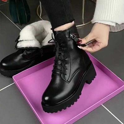 Side Zipper New Winter Martin Boots Single Boots Thick-soled Short Boots Velvet Soft Sole