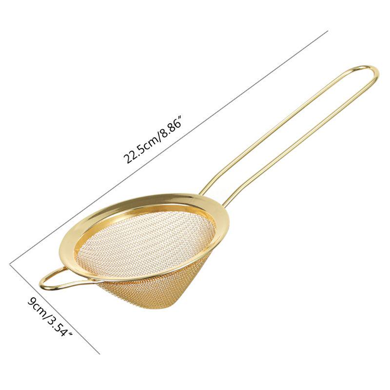 Stainless Steel Cocktail Strainer Fine Mesh Conical Cocktail Filter Sieve for Removing Juice Strainer Bar Tool Tea Strainers