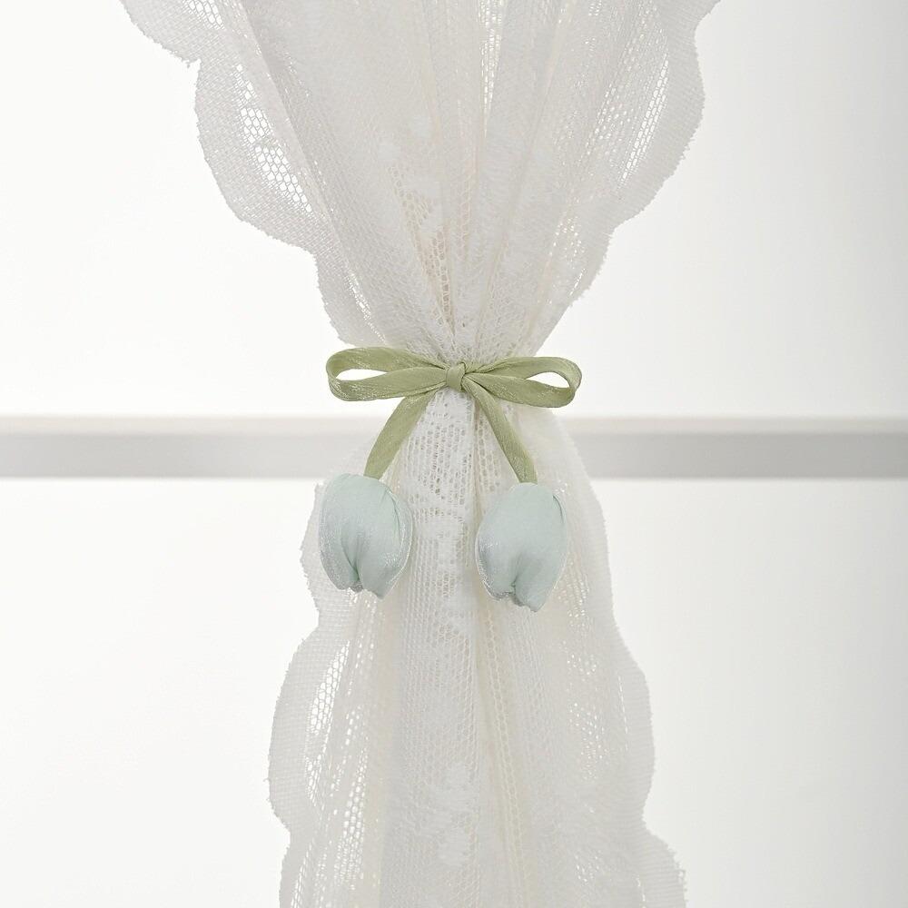 1 Paar Elegante Tulpen-Vorhangbänder Verstellbare Vorhangschnalle Elegante Vorhänge Kordel Wohnzimmer