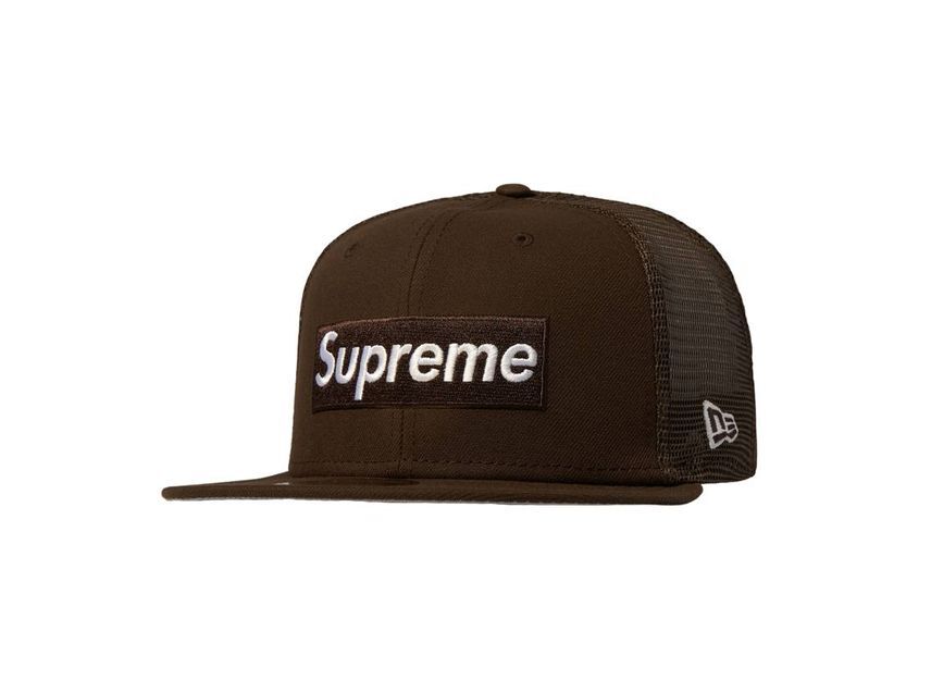 Supreme Box Logo Mesh Back New Era Brown (22SS) 7 1/4