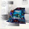 1pc Flannel Finding Nemo Ocean Life Theme Bed Throw Blanket Sofa Blanket Gift Home Decor Blue Ocean World Pattern Room