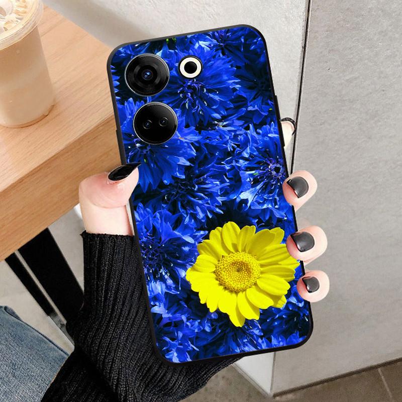 For Tecno Camon 20 4G Case Cover For Camon 20 Pro 4G Fundas Black Soft Silicone TPU Protective Phone Case Camon20 Shell Coque
