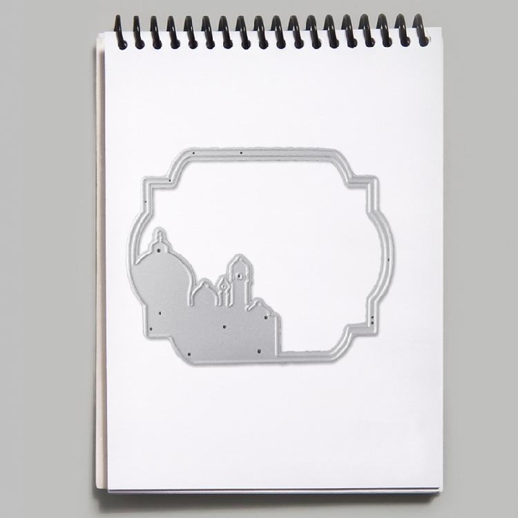 Temple Castle Metal Cutting Dies Card Embossing DIY Photo Album Template Mold