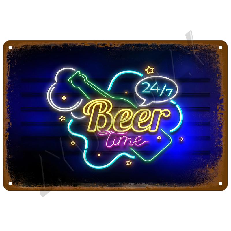 Vintage Posters Cocktail Tin Sign Plaque Metal Sign Plate Decoration Wall Art Home Decor For Bar Pub Club Man Cave Iron Painting