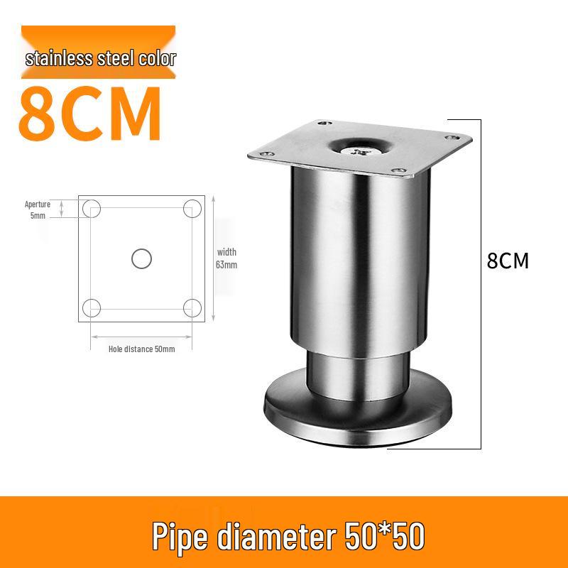 Adjustable Stainless Steel Furniture Legs for Sofa, Coffee Table, TV Cabinet, or Bed
