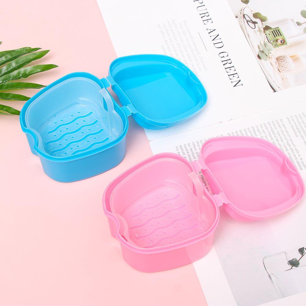 Durable Dental Tray Orthodontic Retainer Container Storage Denture Box Case Rinsing Basket Health Care Product Oral Hygience