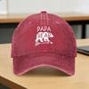 Summer Fathers Day Papa Bear Baseball Cap Sun  Wholesale Custom DIY Washed Hip Hop Hats Fashion Hiking Fishing Baseball Caps