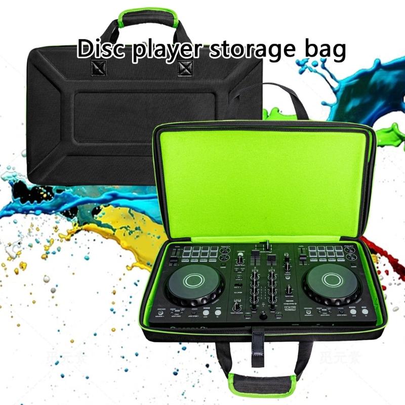 Portable DJ Equipment Storage Bag Multifunctional Compartments Shockproof Carrying Case Suitable for Controllers 