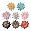Delicate Flower Brooch For Women Acrylic Alloy Blend Versatile Wear For Jackets Hats Scarves Gift