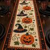 Decoración de Mesa de Comedor de Otoño Camino de Mesa de Otoño, Calabaza Acolchada Suministros Rústicos para Fiesta de la Cosecha Cubierta de Granja para Halloween, Café Resistente al Calor