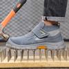 New Anti Scald Welding Safety Shoes Men Puncture-Proof Work Boots Indestructible Shoes Non-slip Protection Shoes Steel Toe Boots