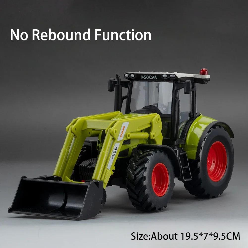 1:32 Aliaj Tractor Agricol Model Diecast Jucării Mașină Miniatură Cu Sunet Lumină Tracțiune Înapoi Vehicul Corp Metalic Jucărie Distractivă pentru Băieți Cadou
