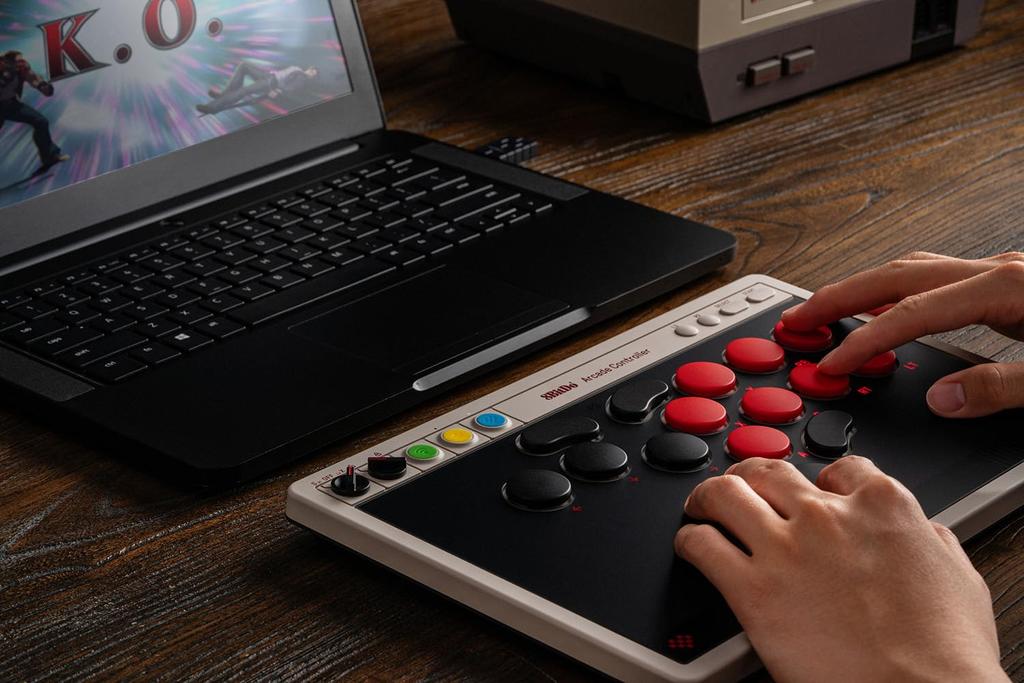 8BitDo Arcade Controller Switch and Wired Low Profile Mechanical 4 Programmable PCB All-Button (for Windows) – Bluetooth, 2.4G, Connection, Switches,