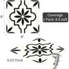 MORCART 20PCS Peel and Stick Floor Tile, 8" x 8" Vinyl Flooring Waterproof, DIY Flooring for Bathroom, Kitchen, Fireplace, Pet House, Stairs,