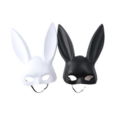 Cute Party Accessories Gifts Bunny Mask Rabbit Ears Mask Halloween Mask Women Half Mask