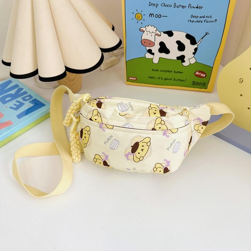 Cartoon-style Cute Crossbody Bag for Boys and Girls, Toddler-sized Waist Bag, Kindergarten Baby Shoulder Bag