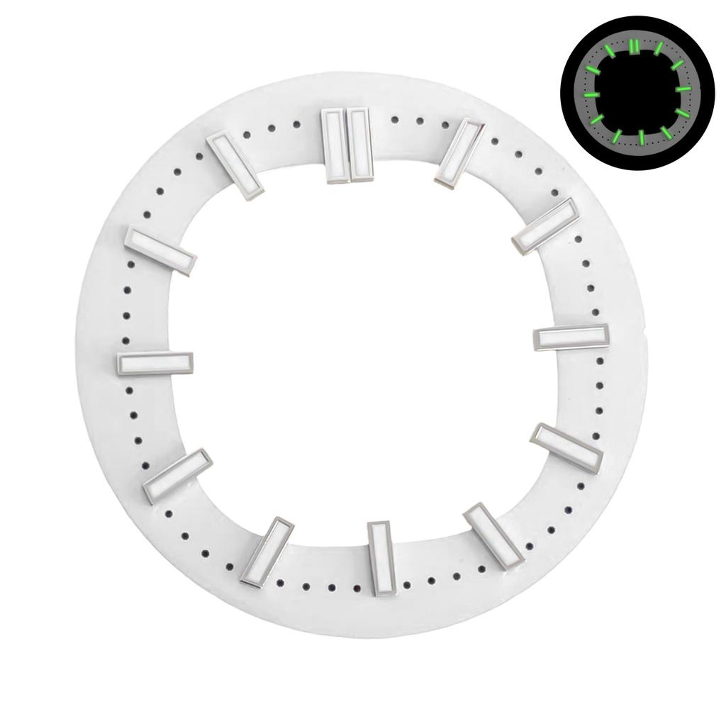 30.5mm Dial For Nautilus NH35/NH36 Hollow Green luminous Indexes Fit Automatic Movement Modified Skeleton Watch Accessorie Parts