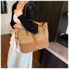 Denim bag women's large-capacity new autumn and winter versatile casual shoulder bag textured commuter tote bag