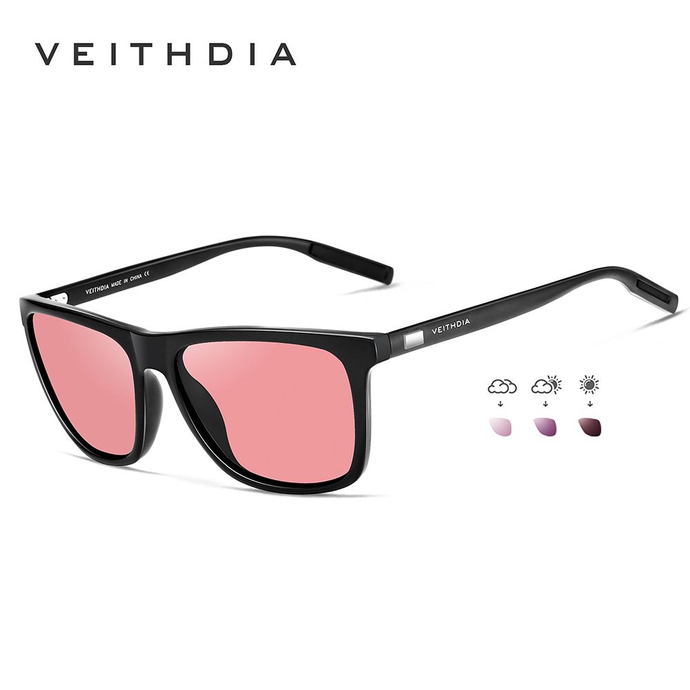VEITHDIA zīmola Saulesbrilles Unisex Retro Aluminum+TR90 Saulesbrilles Polarized Lens Vintage Eyewear Saulesbrilles Vīriešiem/Sievietēm 6108