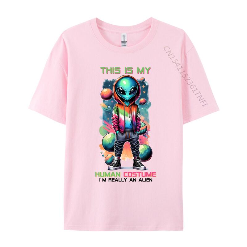 Copy Of Alien In Space Tshirt Funny Coupons Short Sleeve Printed On T Shirts All Cotton Men Tops  Tees Casual