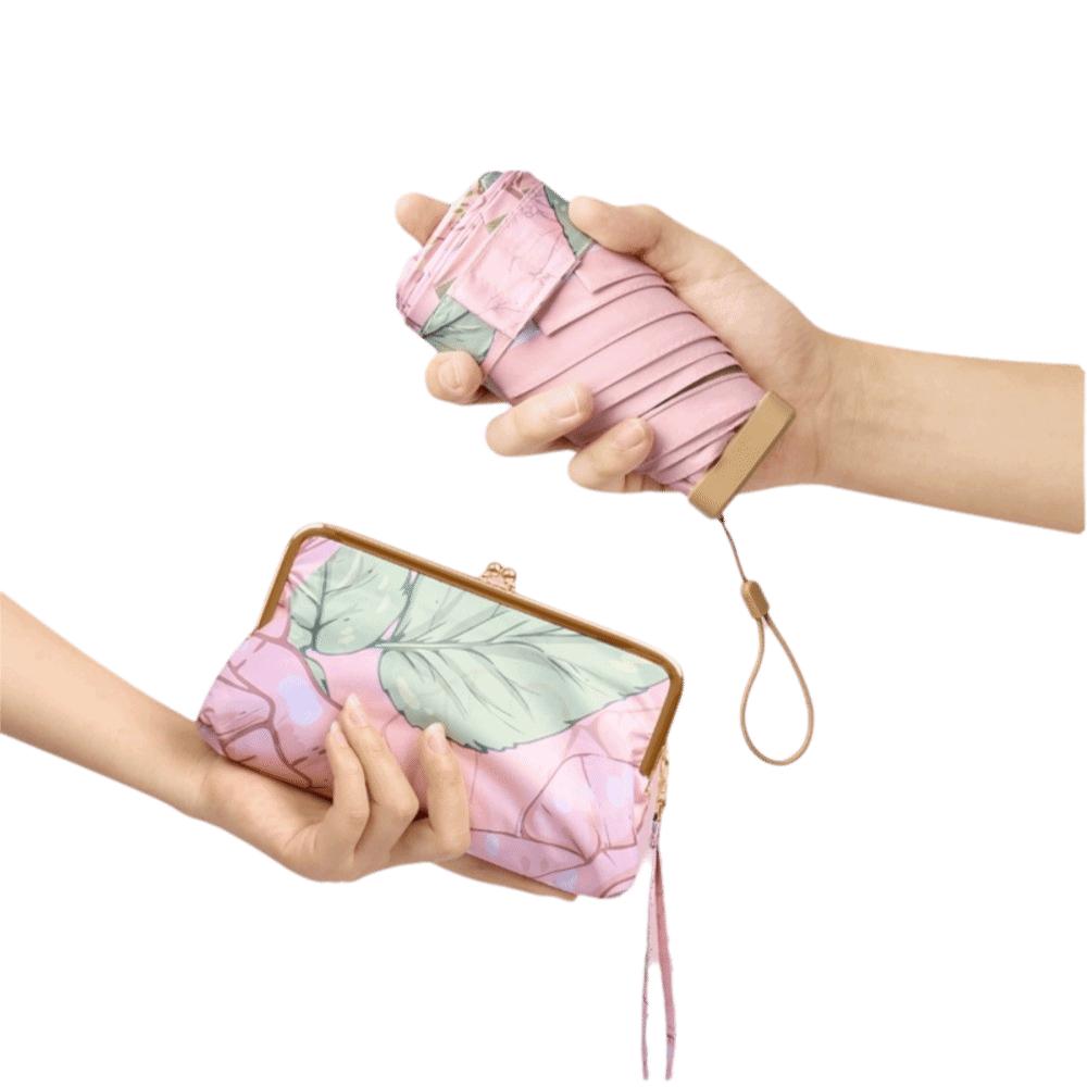 Mini slunečník s UV ochranou Dvojí použití Kapesní kapslový deštník Kreativní slunečník Léto