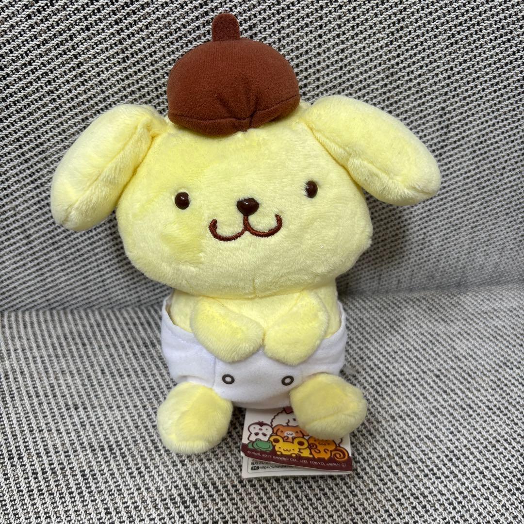 [With tag] Sanrio Pompompurin cute baby deformed stuffed toy