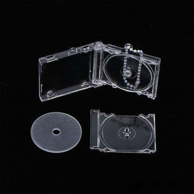 Peripheral Commemorative Blank Album Mini CD Case Keychain CD Player Shaped Key Pendant For DIY Backpack Hanging Decoration
