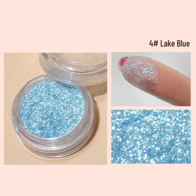 Alpha Professional Eye Shadow: Fine Glitter Powder for Brightening and Children's Stage Performance Highlight Powder