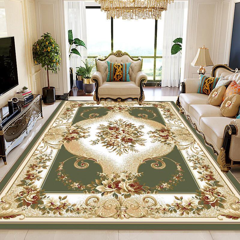 Classical Big Size Living Room Carpet 140x200 Red Luxury Home Decoration Bedroom Soft Area Rug European Room Decor Washable Mat