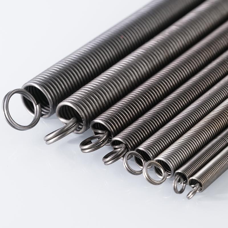 Dual Loop Hook Tension Spring, Steel Wire Thickness 0.3-6mm, Outer Diameter 3-50mm