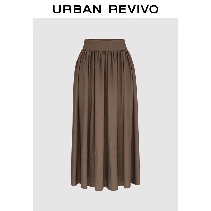 UR2025 Women s High-Waist A-Line Midi Skirt M