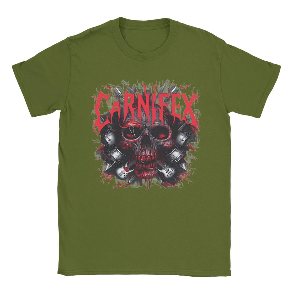 Unisexs Carnifex Band T Shirt  Pure Cotton Clothing Cool Short Sleeve O Neck Tee Shirt New Arrival TShirt