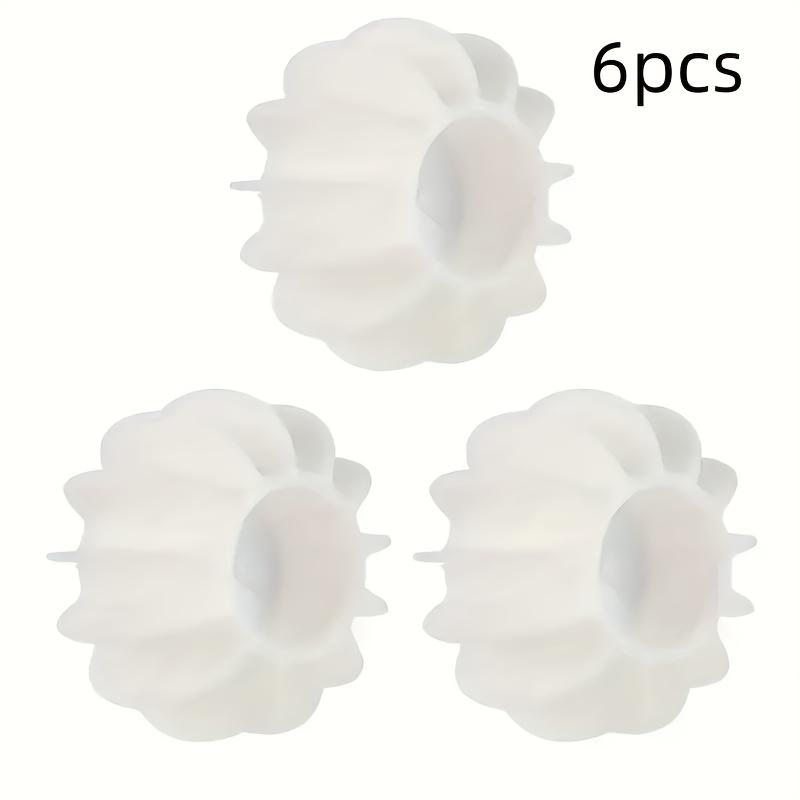 6pcs Reusable Anti-Tangle Laundry Balls Soft Silicone Washing Machine Balls to Prevent Clothes Tangling and Reduce Wrinkles
