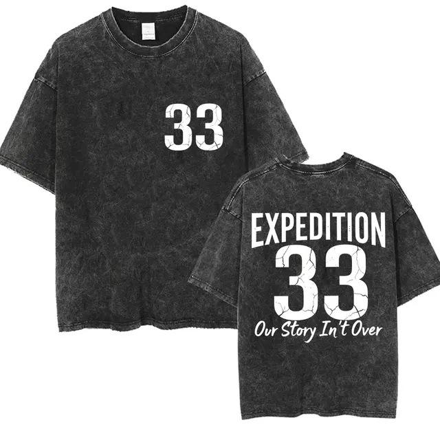 Claire Obscur 33 Expacim Retro Washed Unisex Cotton Oversized T-Shirt