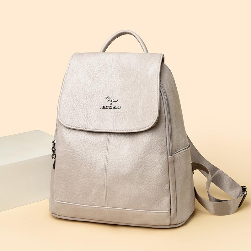 Women Backpack Soft Leather Backpacks for Luxury ClassicTeenage Girls Female School Shoulder Bags for Brand Women 2026 Mochila