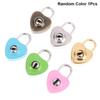 Mini Portable Heart Shape Old Antique Vintage Style Archaize Padlocks Travel Gym Locker Security Key Lock With Key Luggage Lock